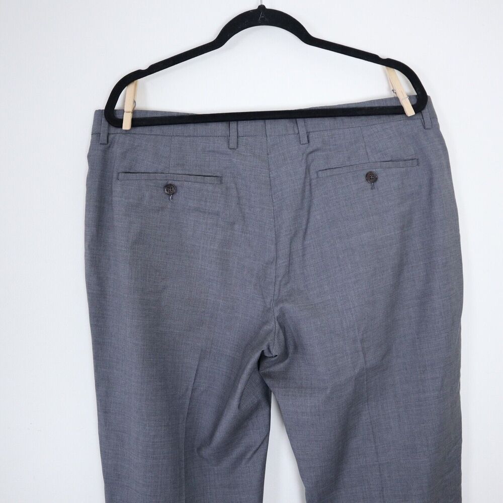 Maison Margiela IT 54 Gray Wool Trousers Slim Straight Leg Pants - Picture 8 of 9